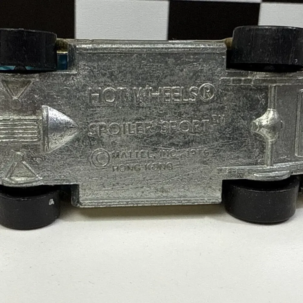 Hot Wheels Spoiler Sport 1976 Gold Chrome Blackwall Made In Hong Kong - Picture 9 of 9